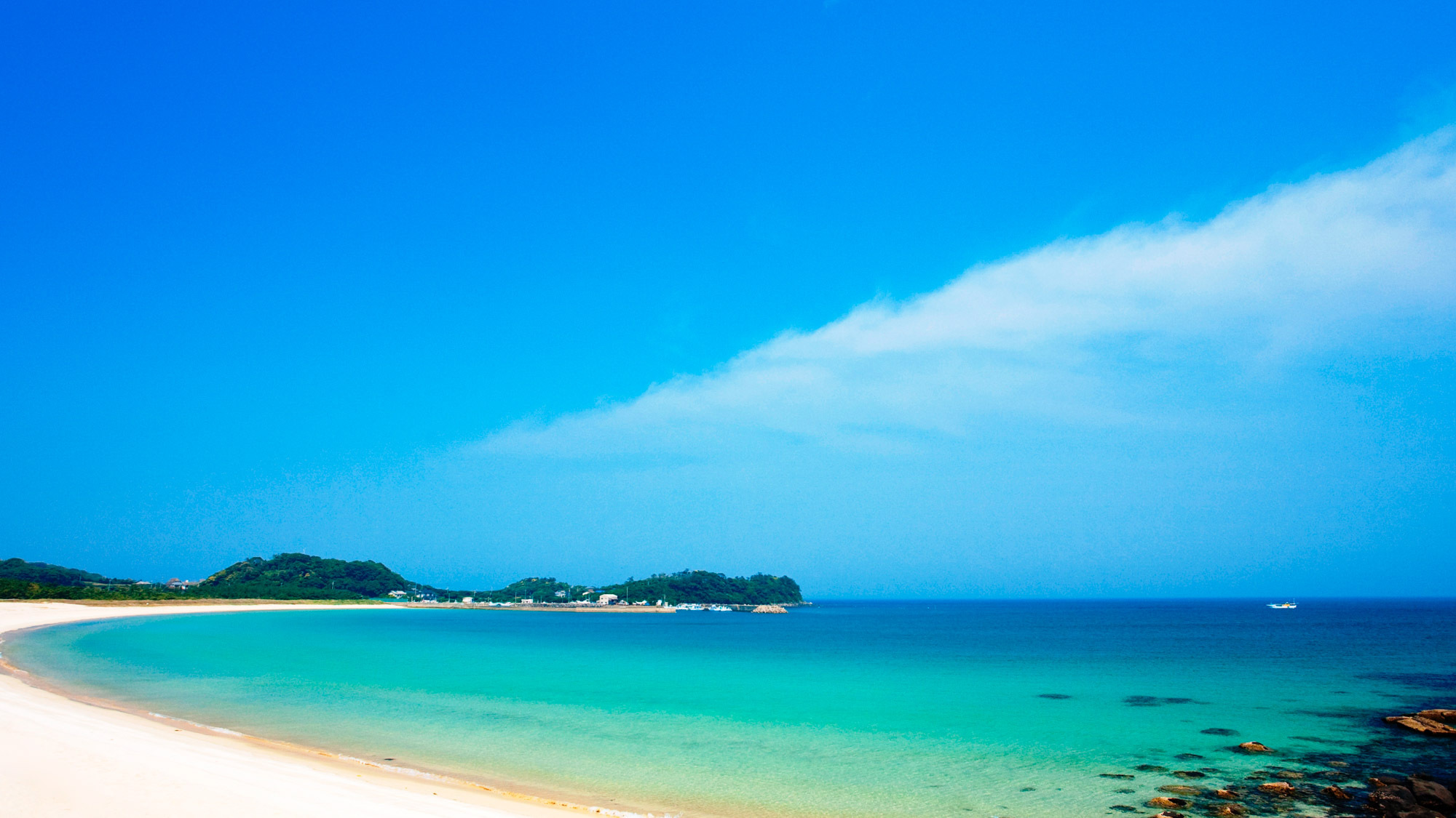 *【筒城浜海水浴場】日本の快水浴場100選に選ばれた白砂のビーチ！