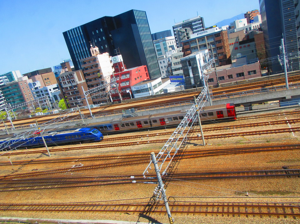 客室から見える電車写真②