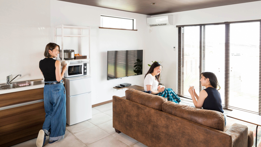 リビングでおしゃべり