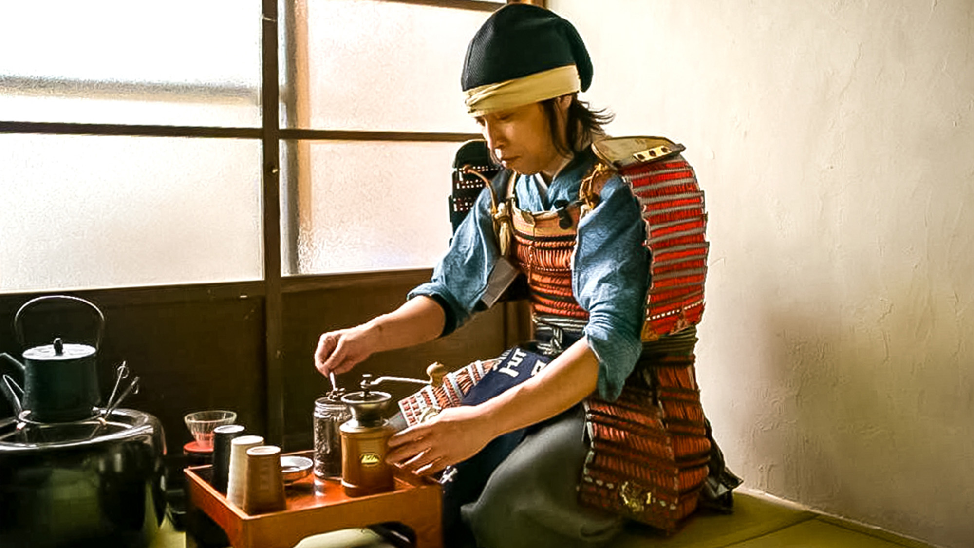 鎌倉では武士が淹れるコーヒーはここでは味わえますよ！