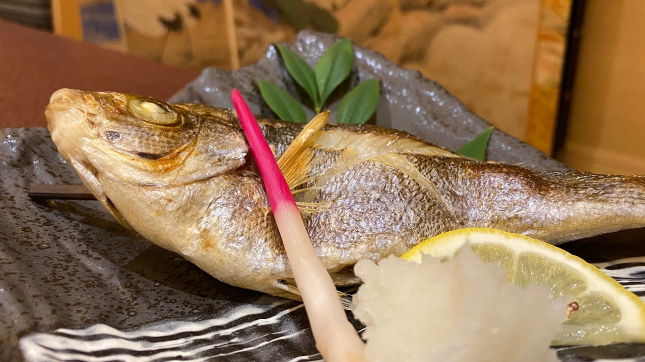 タナゴの塩焼き