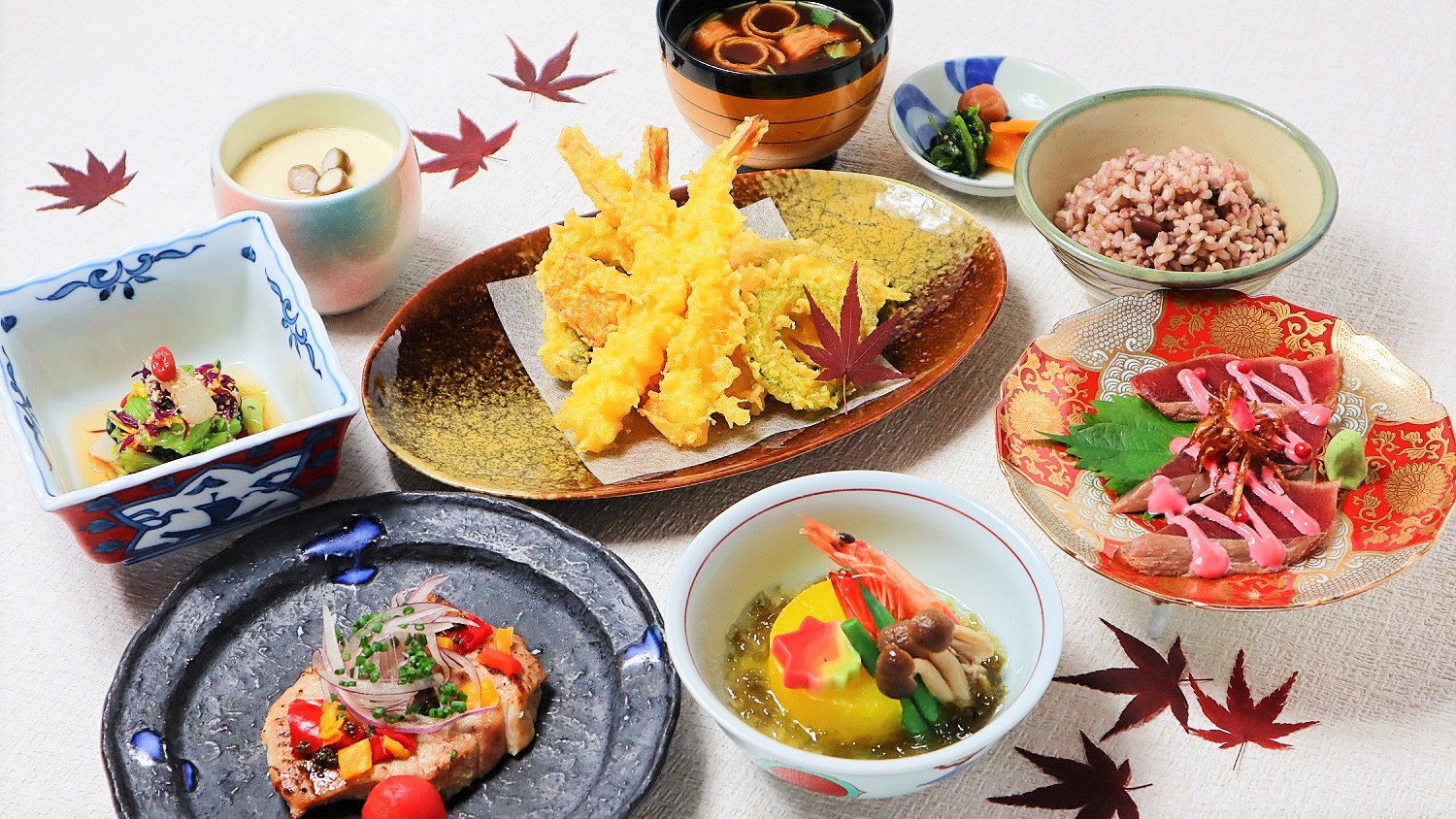 【TOKI】四季折々の旬の食材を生かす熟練シェフの繊細な手仕事で和食と琉球料理をご堪能下さい。