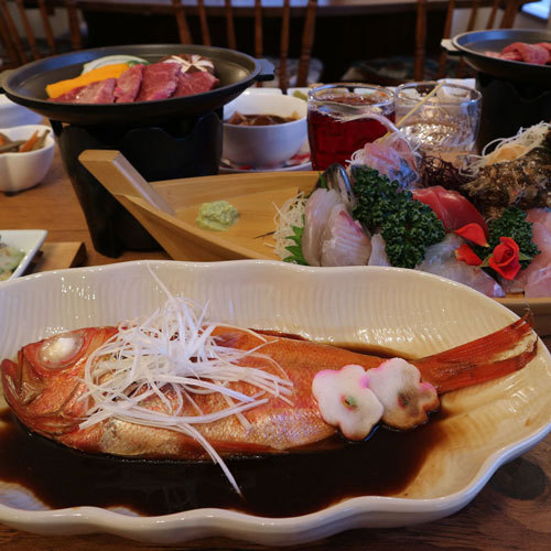 *料理／伊豆へ来たらぜひ食べていただきたい、金目鯛の煮付け