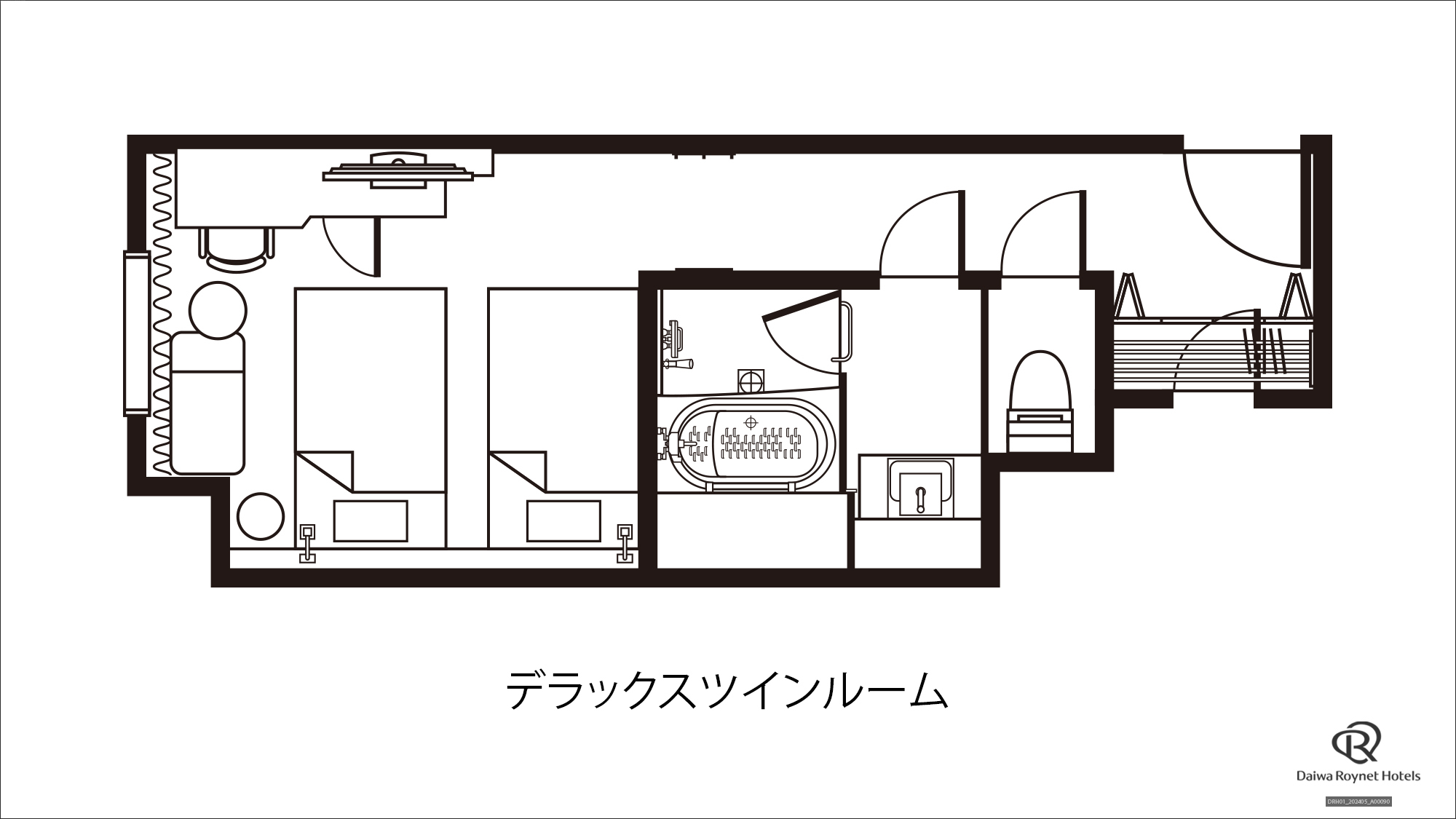 デラックスツイン 間取り図