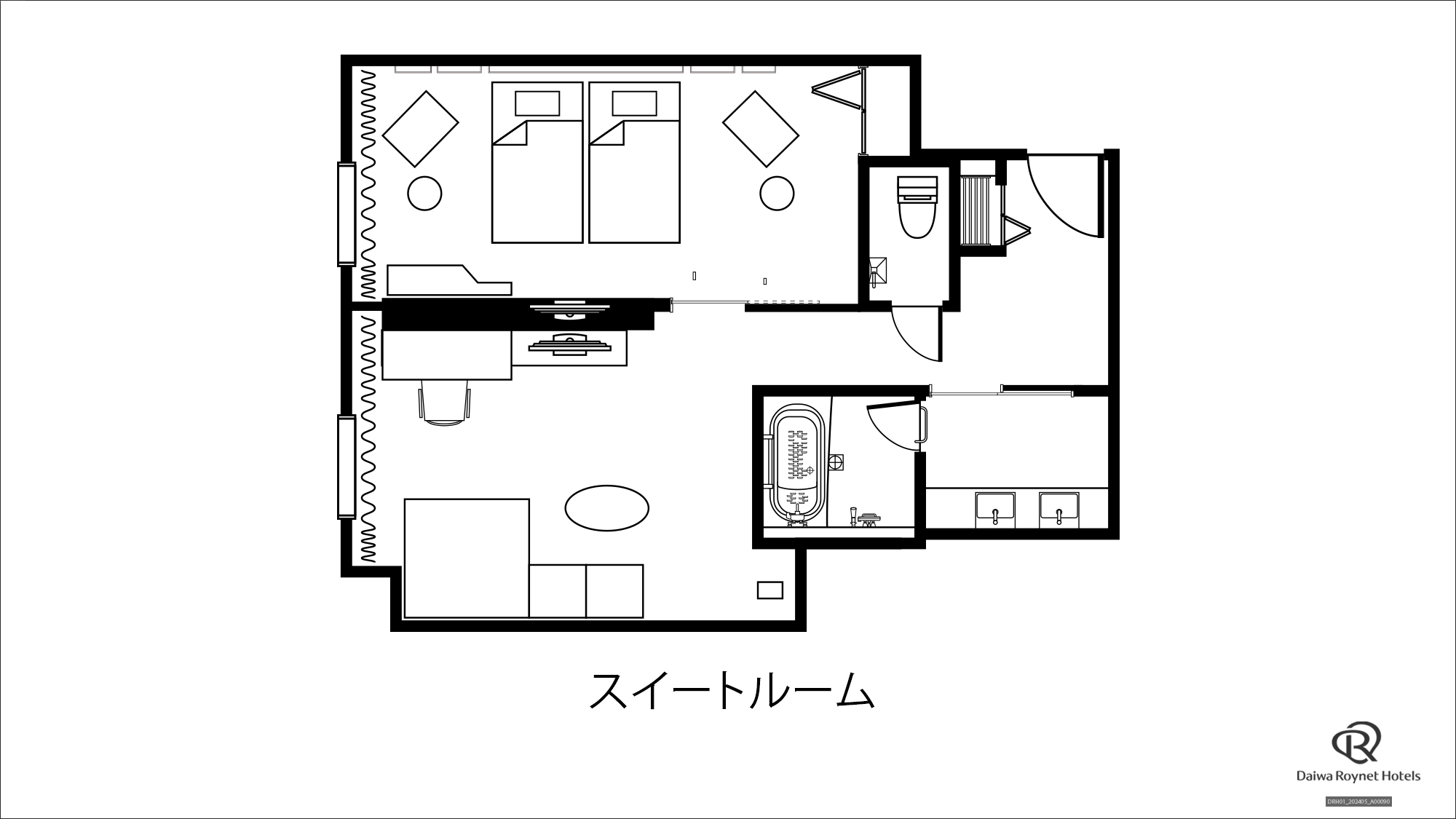 スイート 間取り図