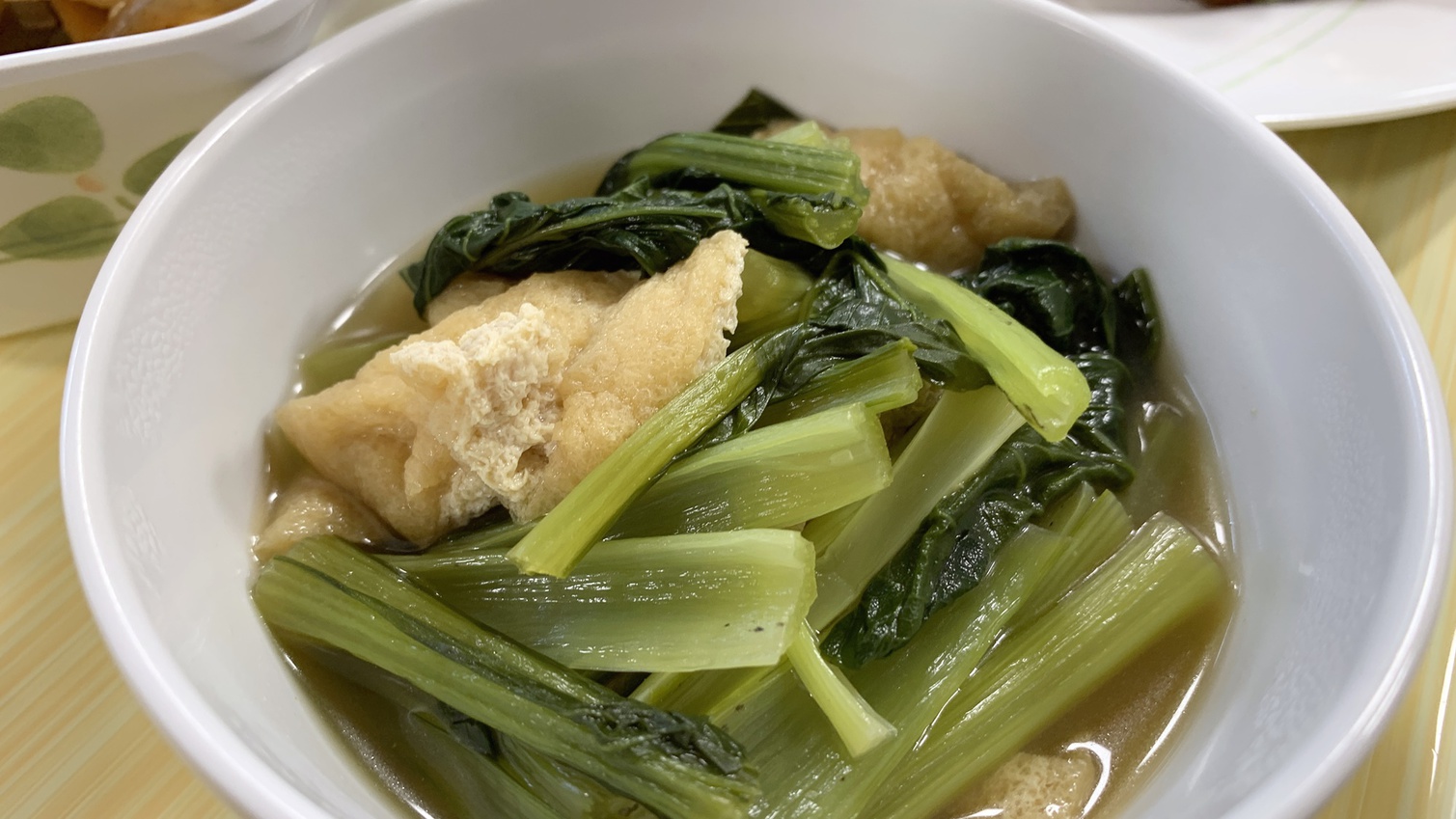 【ある日の夕食】小松菜のおひたし