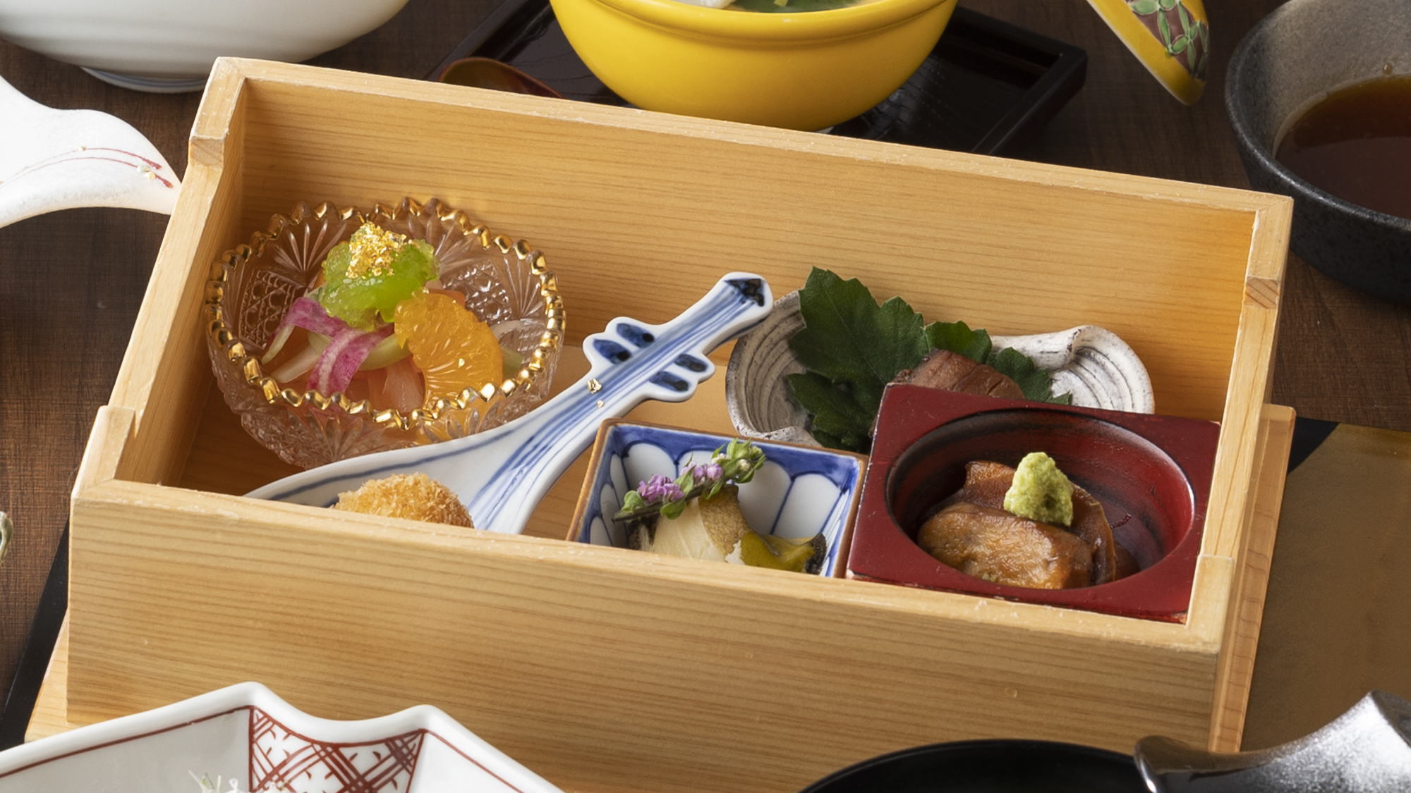 冬季創作和食：前菜五種の味覚料理