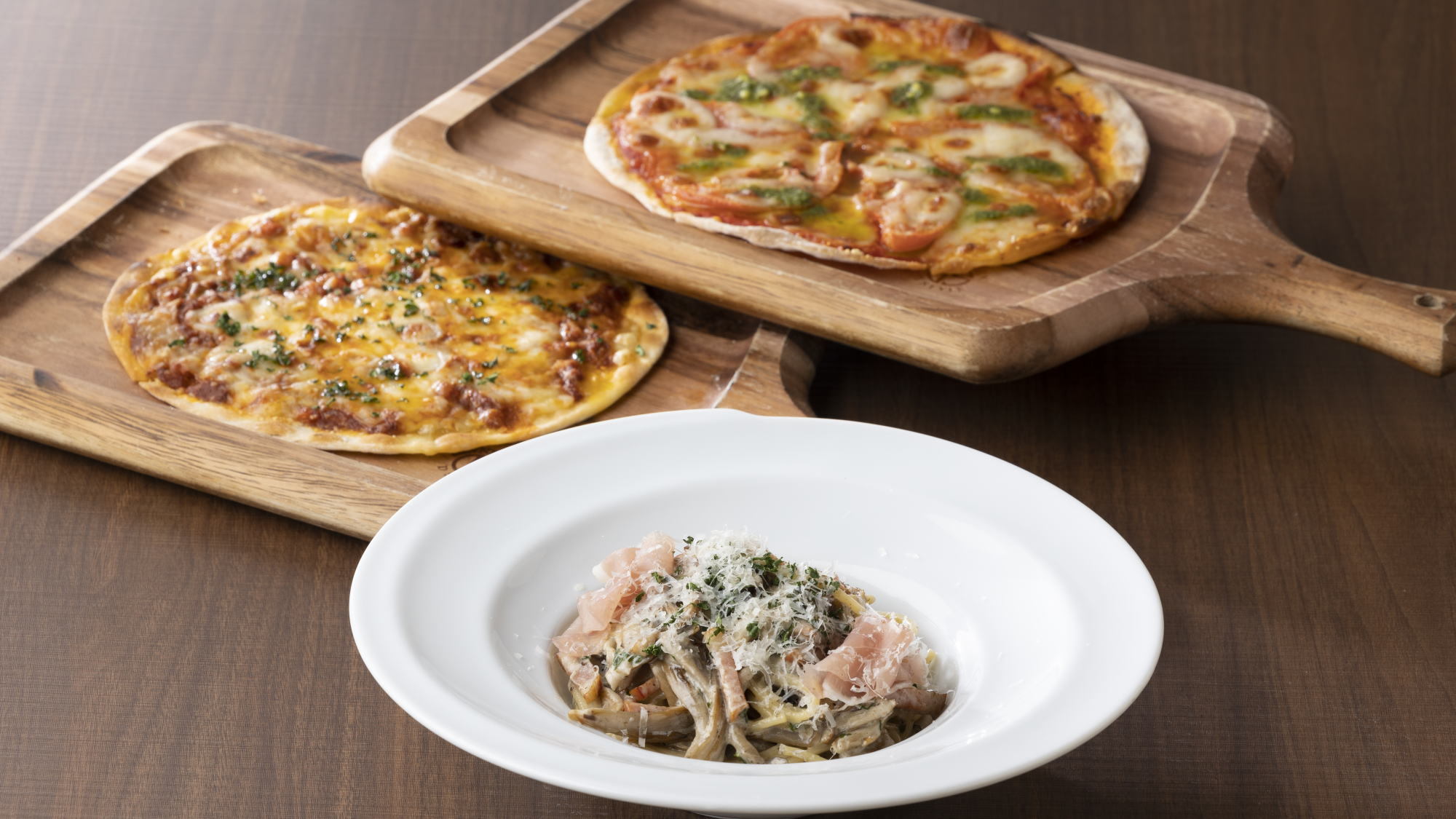 冬季創作イタリアン：パスタ&ピッツァ
