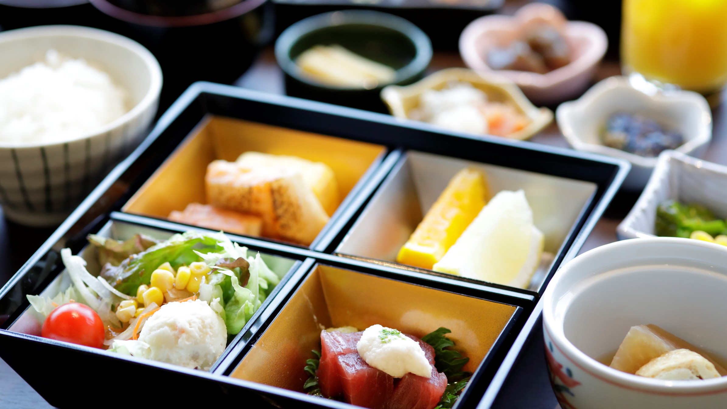 【朝食】和ご膳をご用意（季節によって食材が変更になる可能性があります）