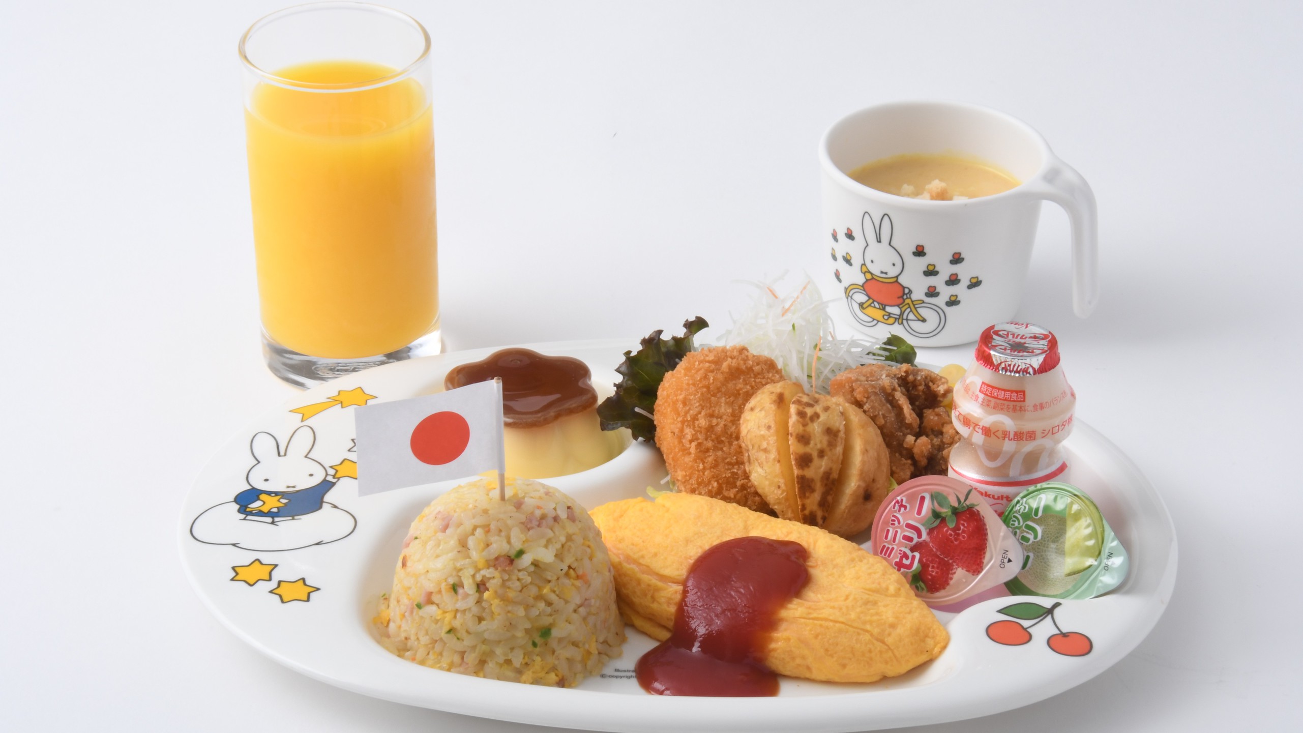 【お子様用プレート】添寝のお子様でご夕食にキッズプレート1389円を付けられます（電話要予約）
