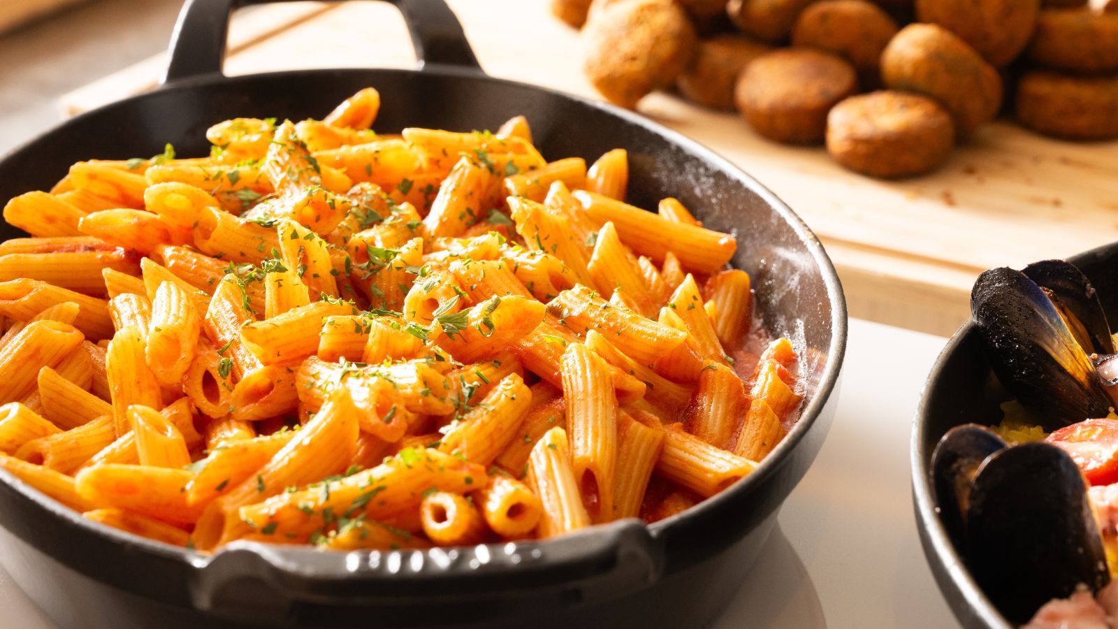 【朝食ビュッフェ】地元食材を使った特製料理が自慢。