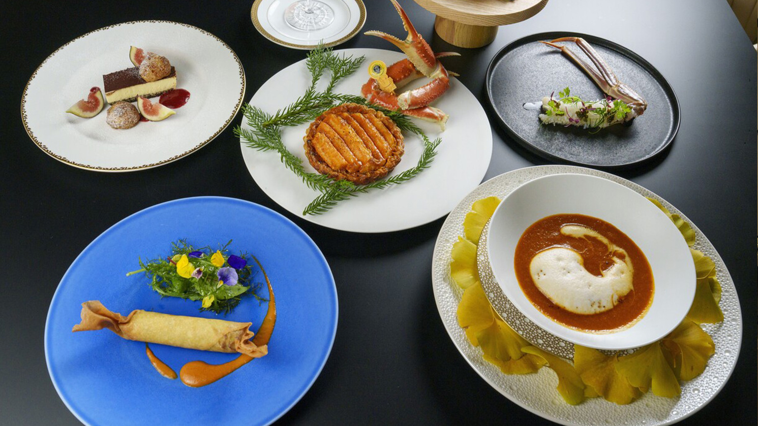 【２食付】越前ズワイ蟹　凱旋フレンチフルコースご堪能プラン　　ワンドリンク付き