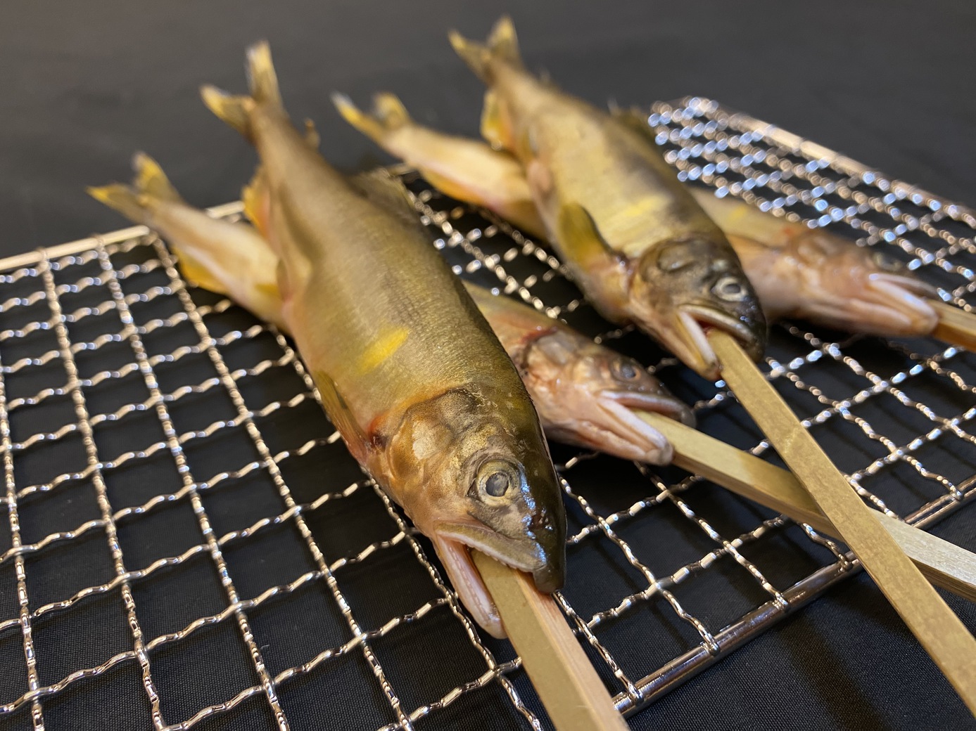 BBQプラン鮎塩焼き