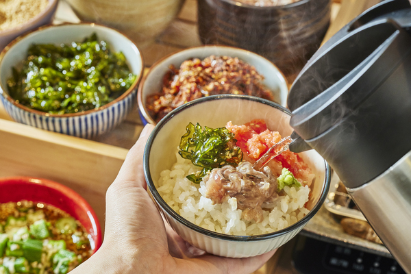 朝食出汁茶漬け