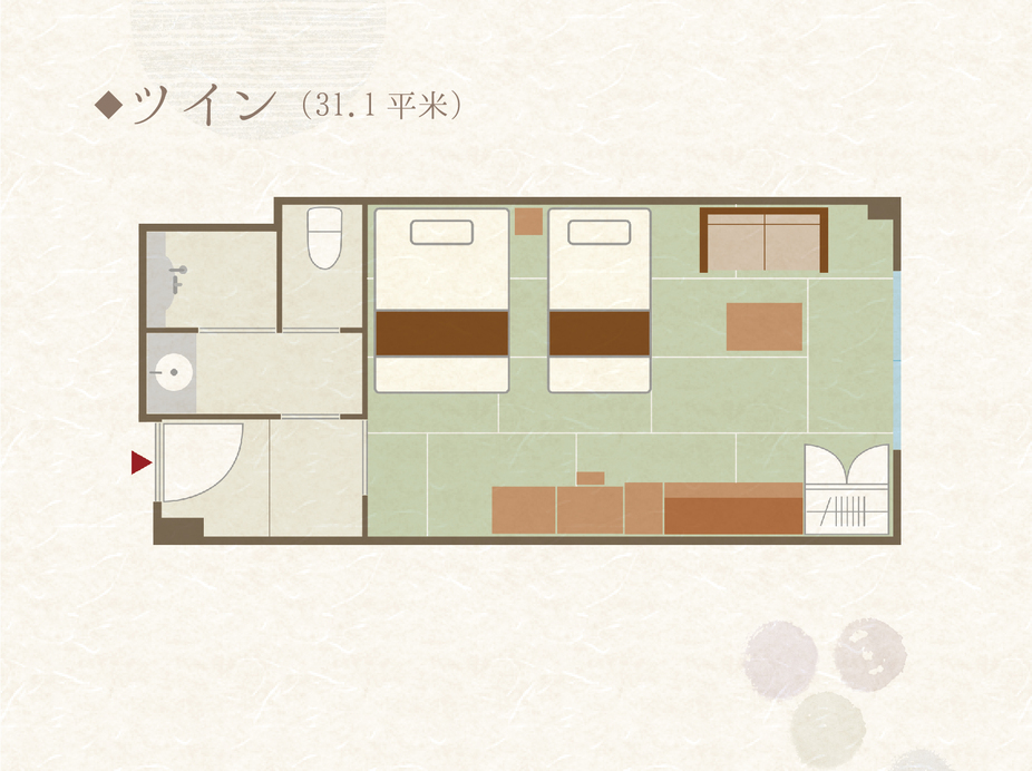 《ルームマップ》ツイン