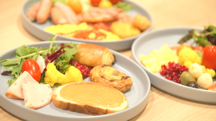 博多グルメをはじめ、全50種類以上が食べ放題の朝食ブッフェ