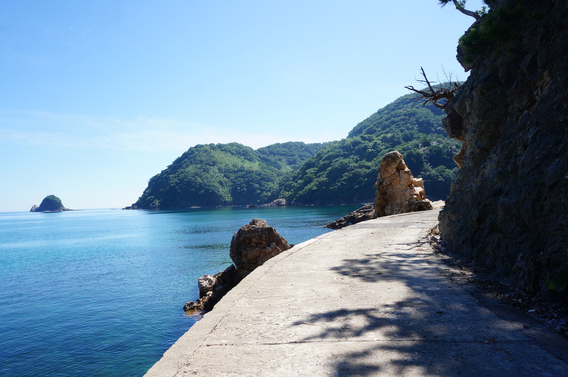 海沿いの散歩道