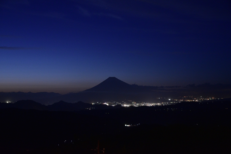 富士山の夜景