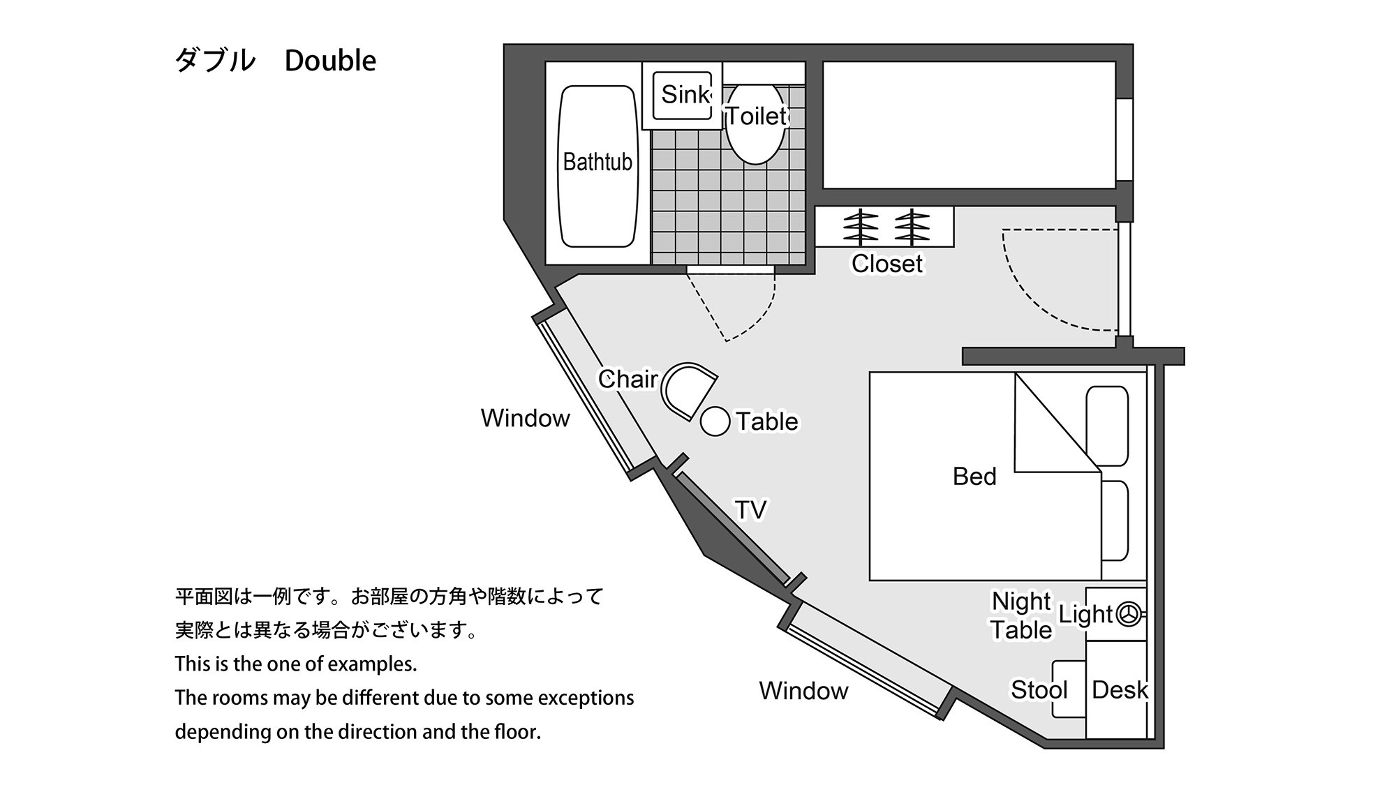 ダブル平面図イメージ