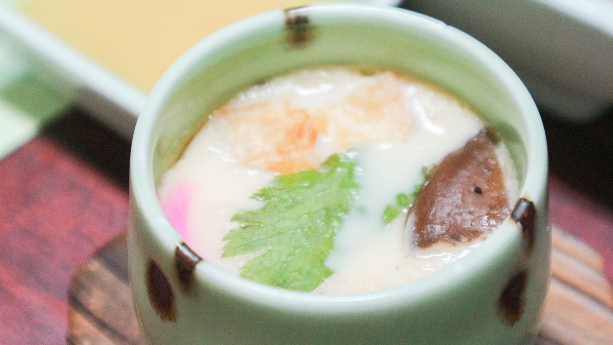 *【夕食一例】茶碗蒸し。優しい味が体中に広がります。