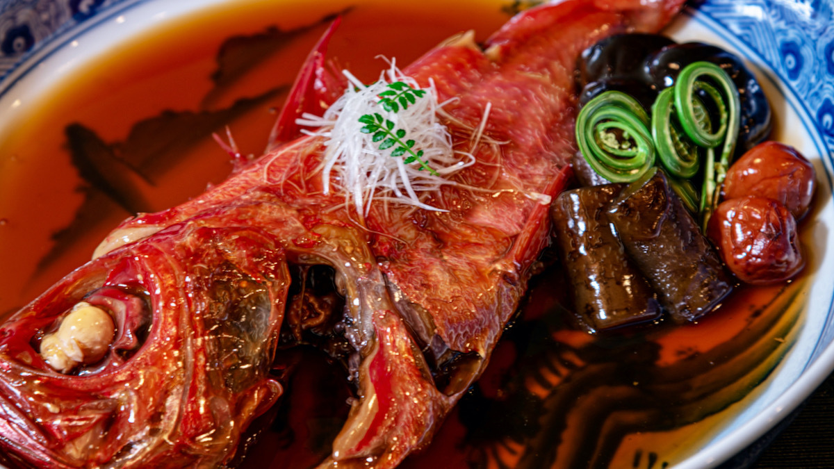 オプション料理：下田産金目鯛の煮付け