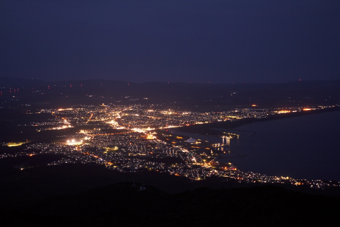 釡臥山展望台夜景