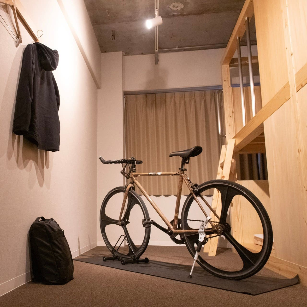一部客室は客室内に自転車を入れることができます。