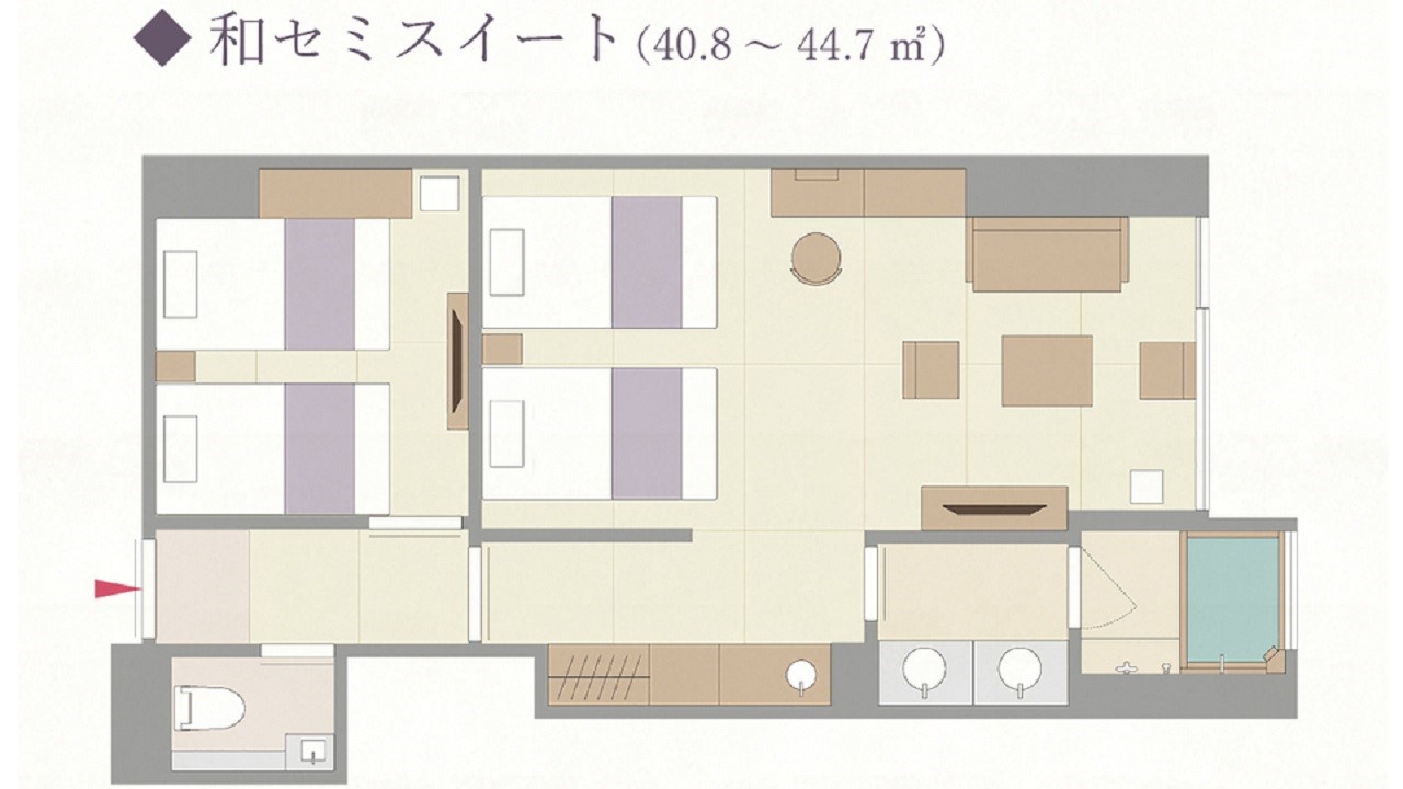 【間取り】和スイート (定員4名様)