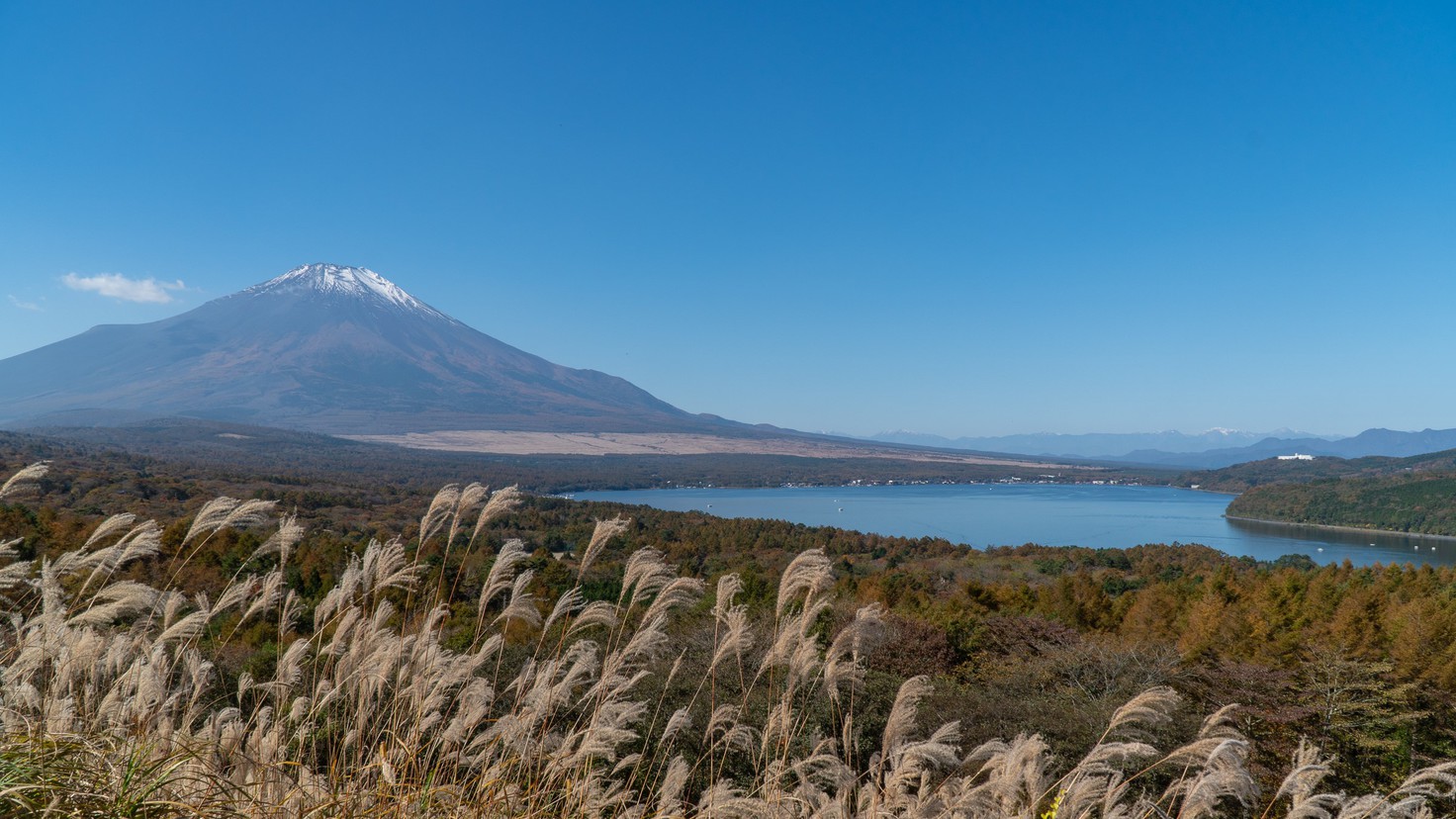パノラマ台からの富士山と南アルプス