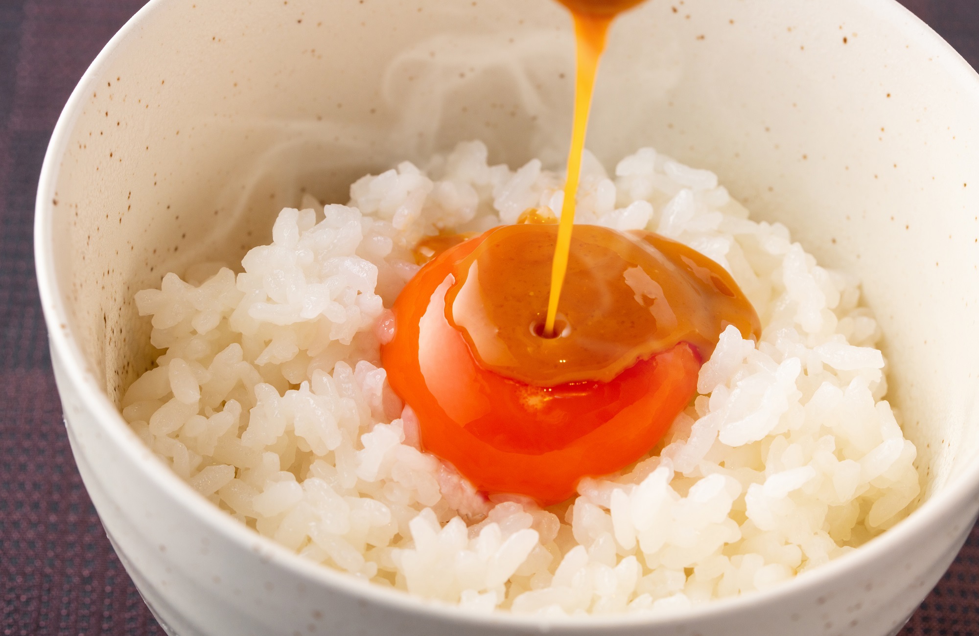 朝食卵かけご飯(こだわりの卵に？油かけ）