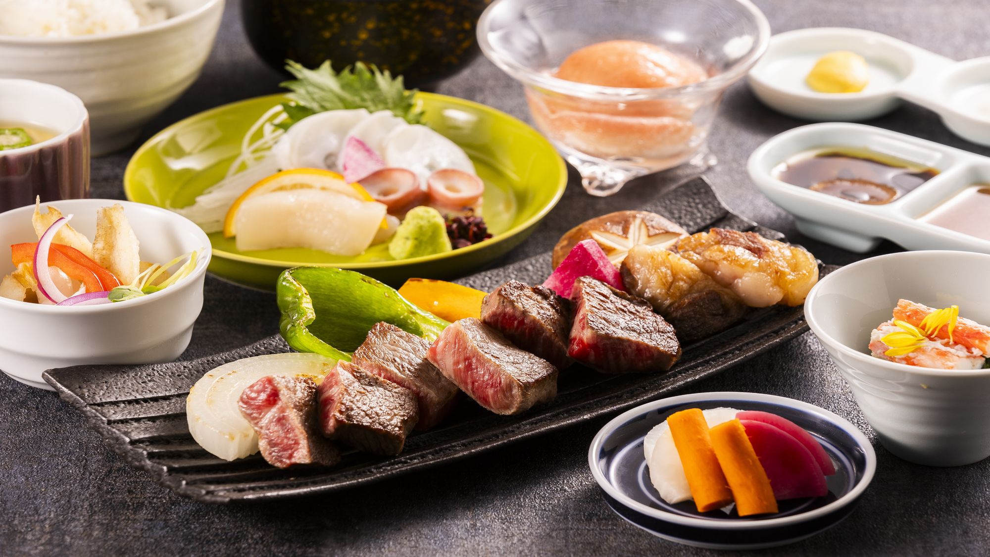 【1泊2食プラン】「ステーキ御膳」のご夕食付き