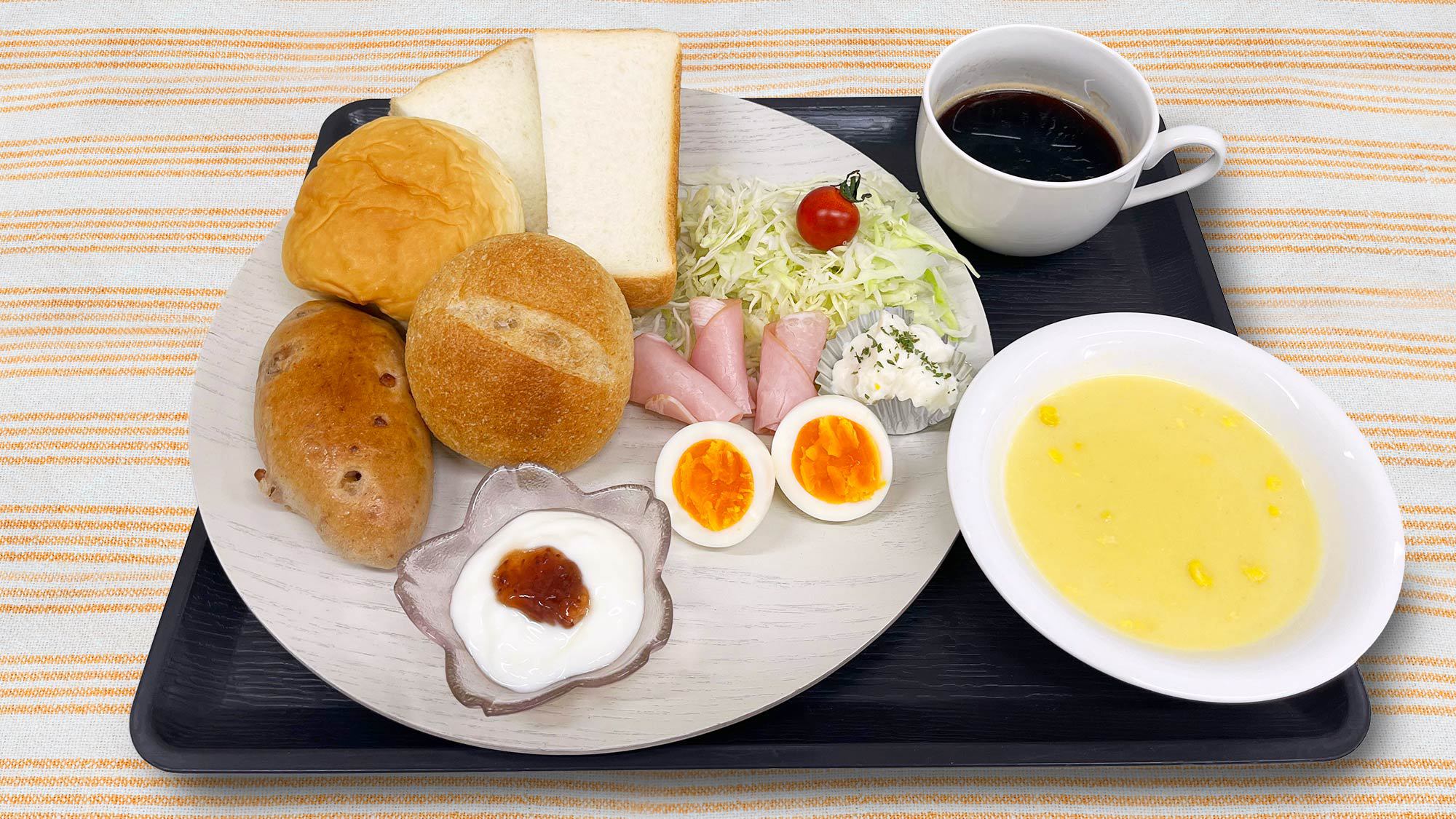日替わり4種パン&ドリンク付朝食※イメージ