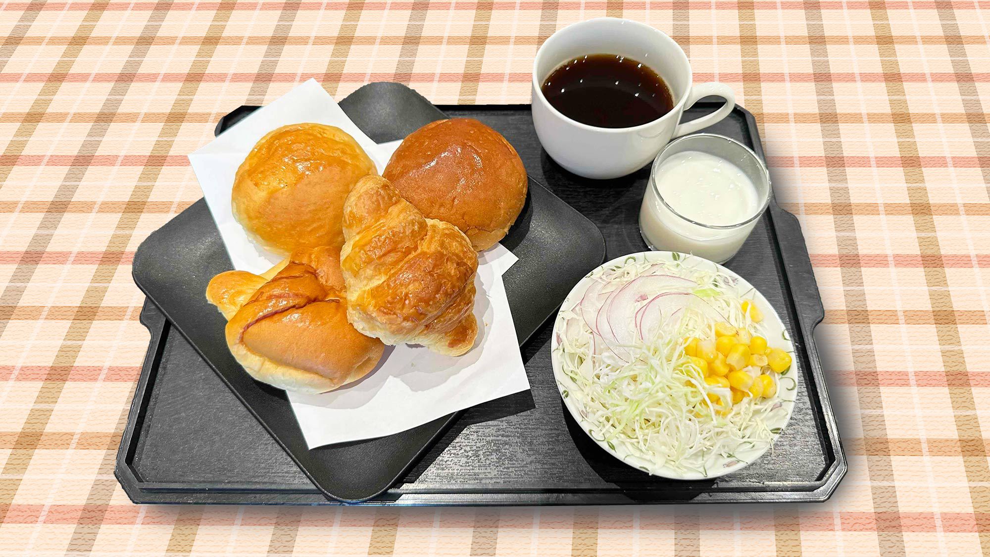 日替わり4種パン&ドリンク付朝食※イメージ