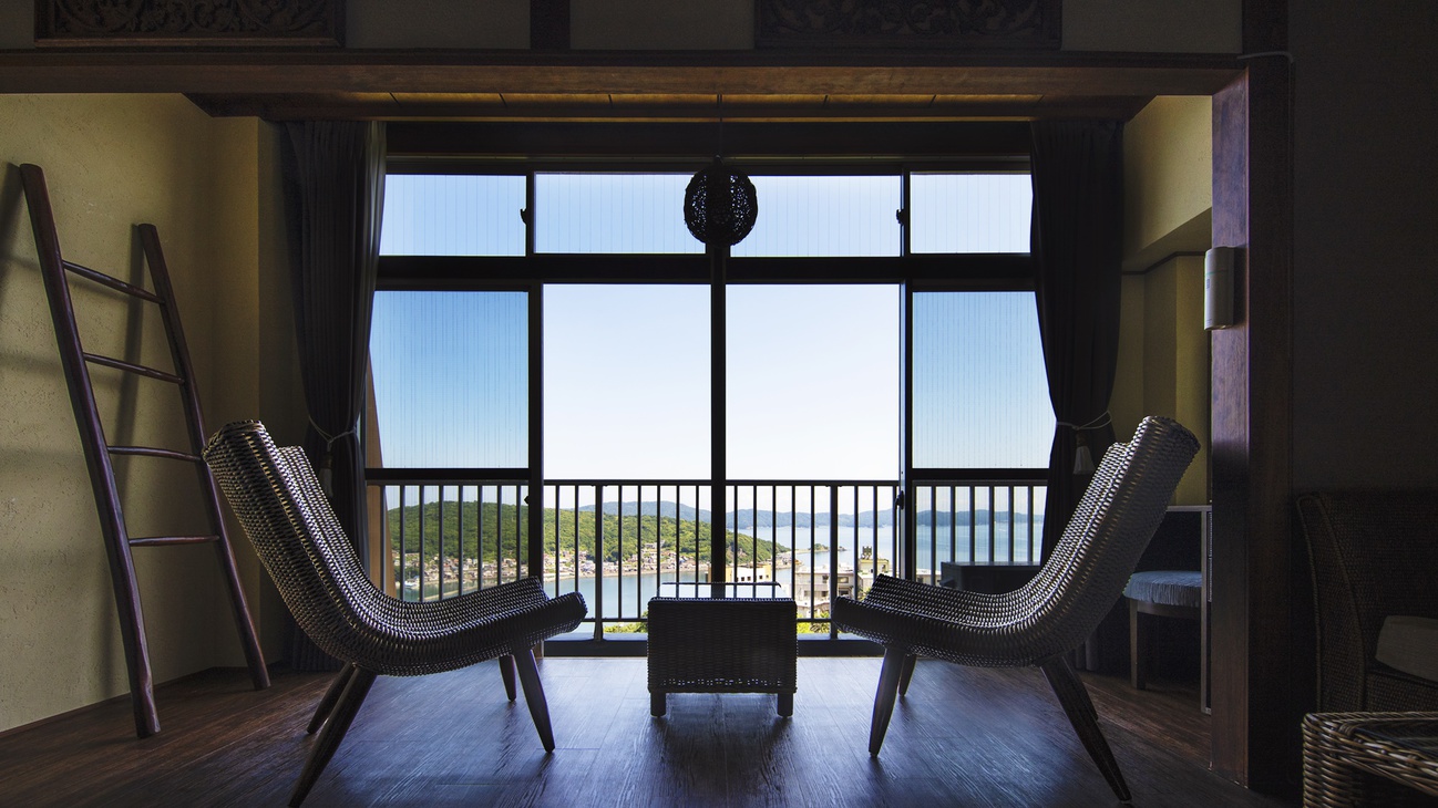 【お部屋からの眺め】オーシャンビューのお部屋でごゆっくりお寛ぎください