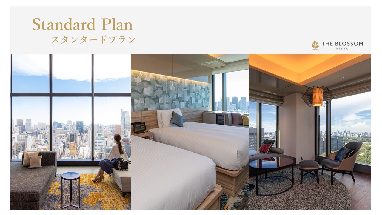 【素泊まり】全室19階以上の高層階＆JR新橋駅徒歩5分！観光やビジネスに最適な立地