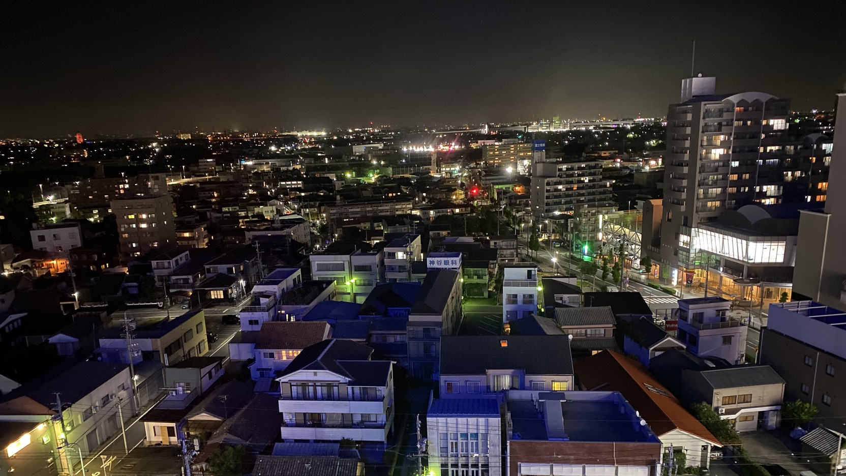 客室からの夜景