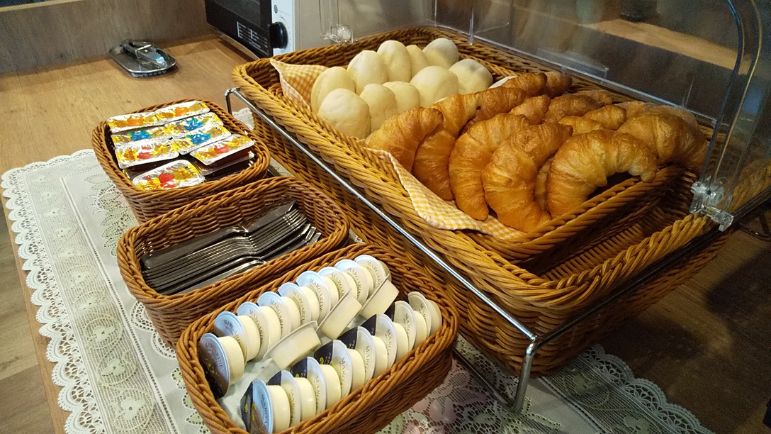 品数満点の朝食バイキング♪大人気の焼きたてクロワッサン