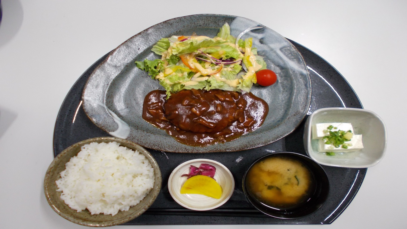 【定食メニュー】デミグラスハンバーグ定食