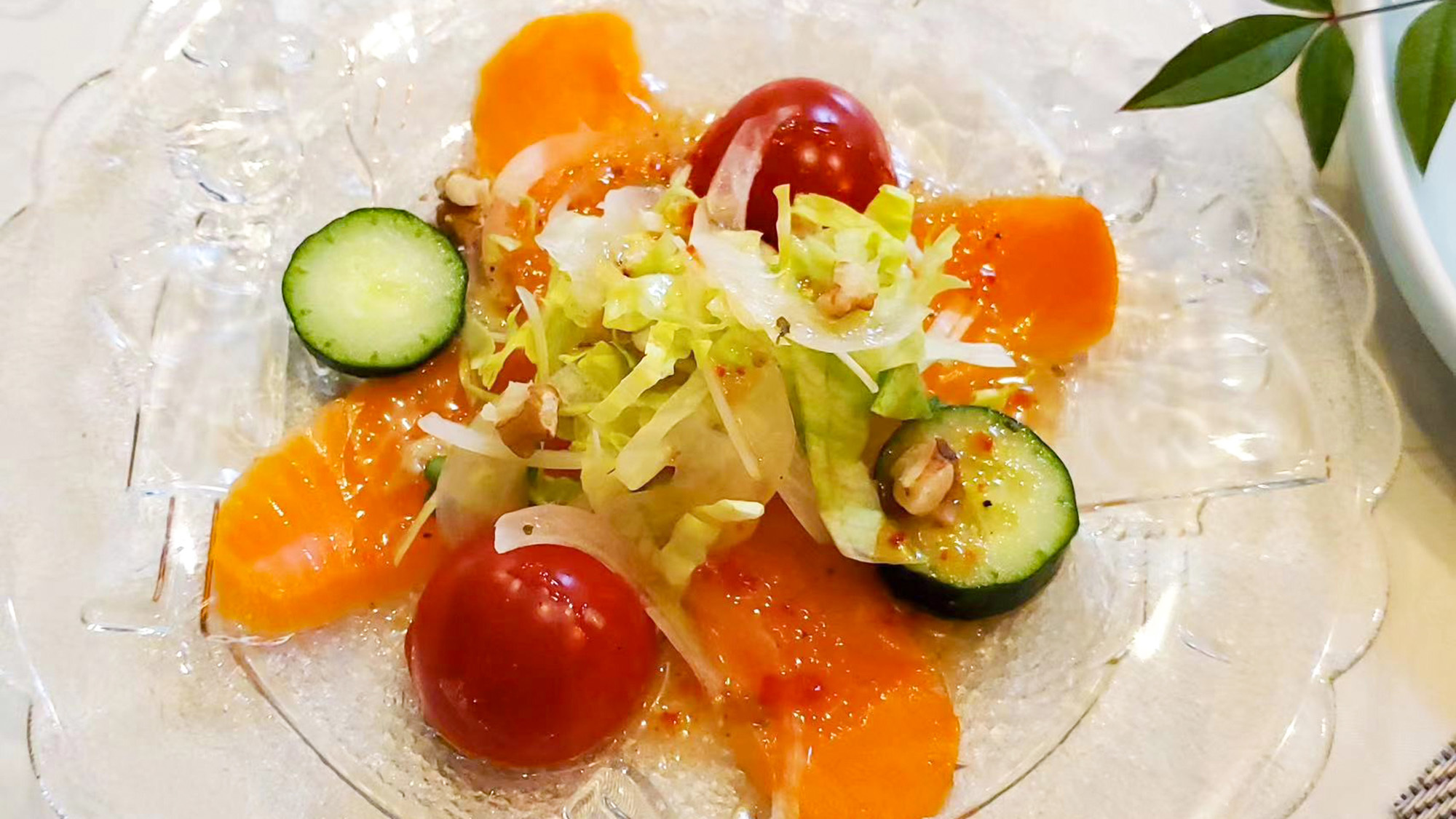 ・【夕食一例】サーモンのカルパッチョ
