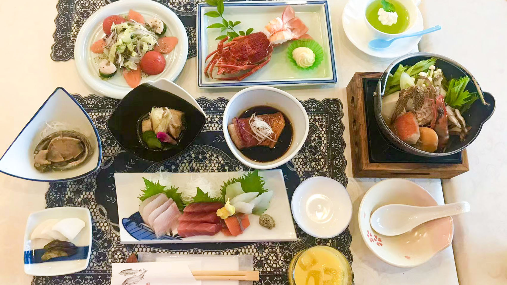 ・【夕食一例】目にも美味しい彩り豊かな創作料理