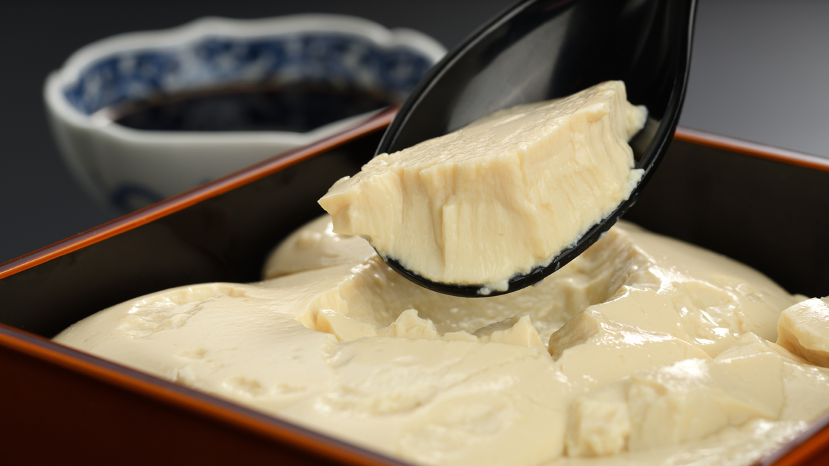 朝食「二瓶食品（長沼）名水仕込み豆腐」