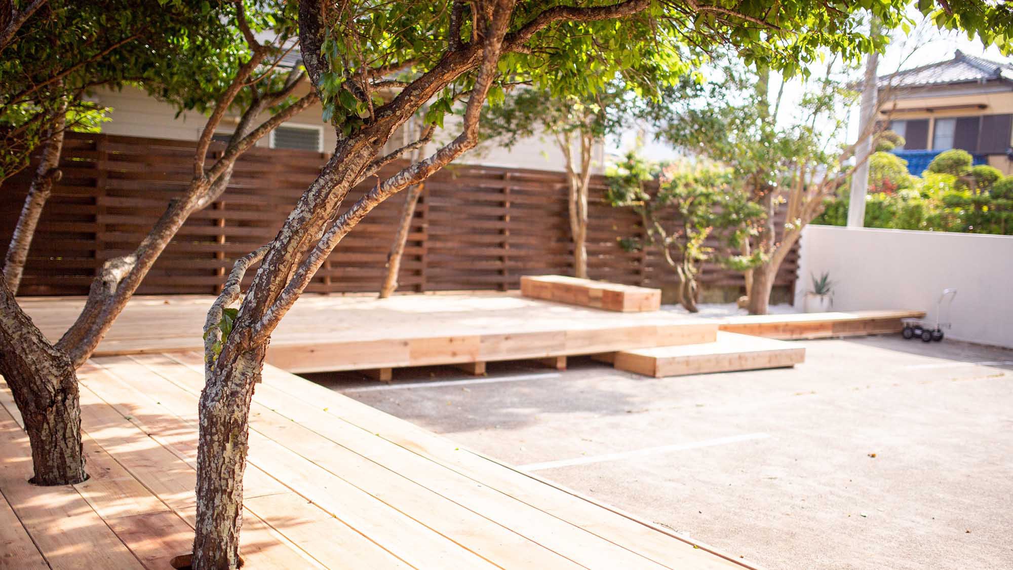 ・Rock’;n  Garden(ロッケンガーデン)当館南側に手作りの公園を作りました！