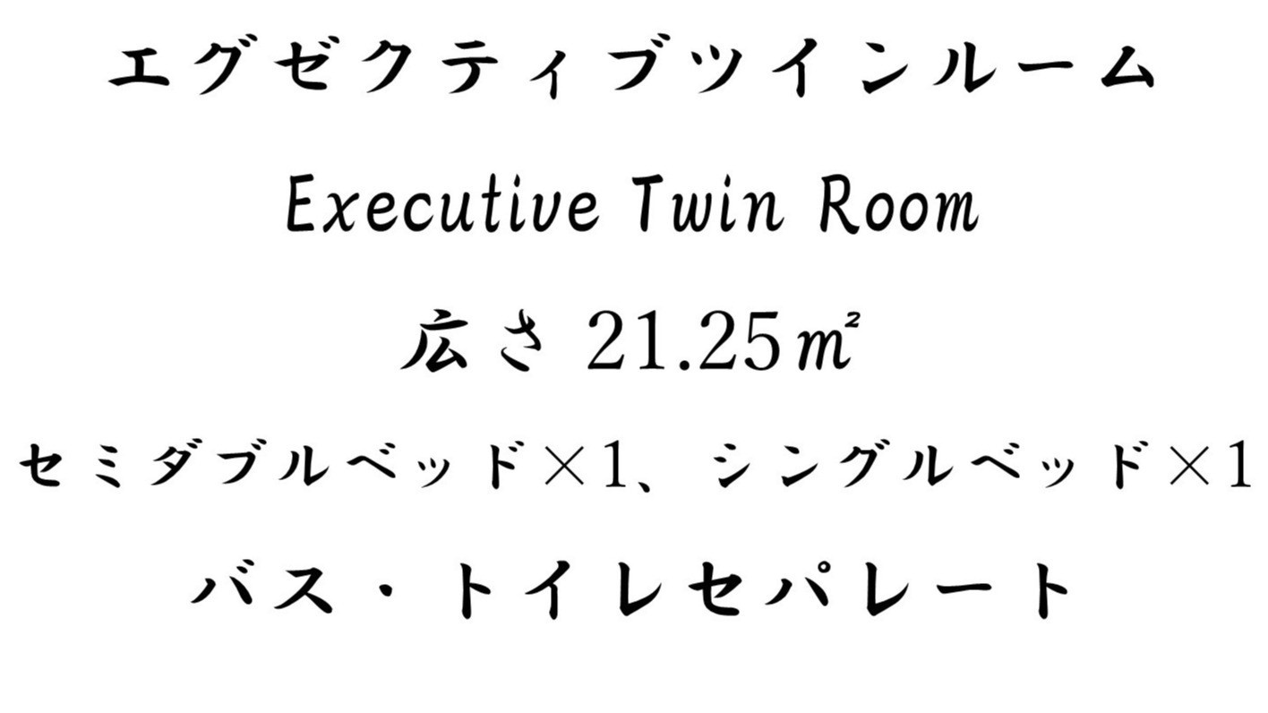 エグゼクティブツインルーム