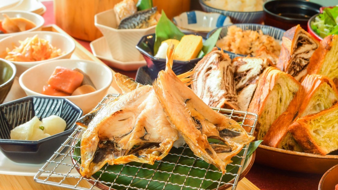 当館自慢の「のどぐろ」にの干物はその場で焼いていただけます♪