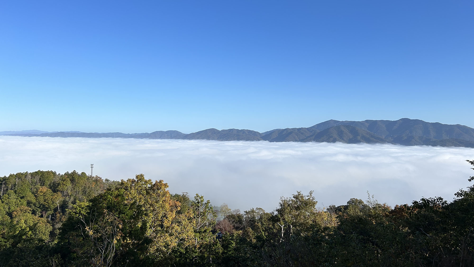 ・【かめおか霧のテラス】秋から春にかけて亀岡盆地一帯に発生する「丹波霧」亀岡を象徴する景色です