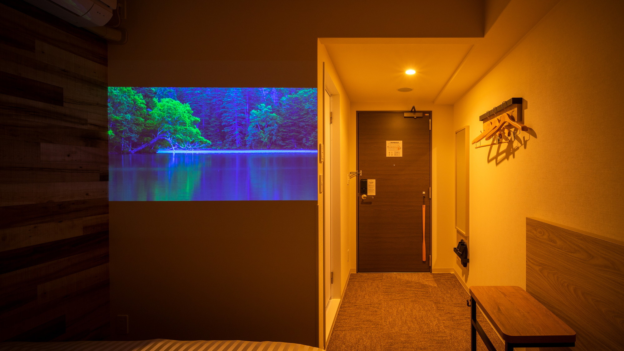 客室でプロジェクターが観れるお部屋です※テレビはございません