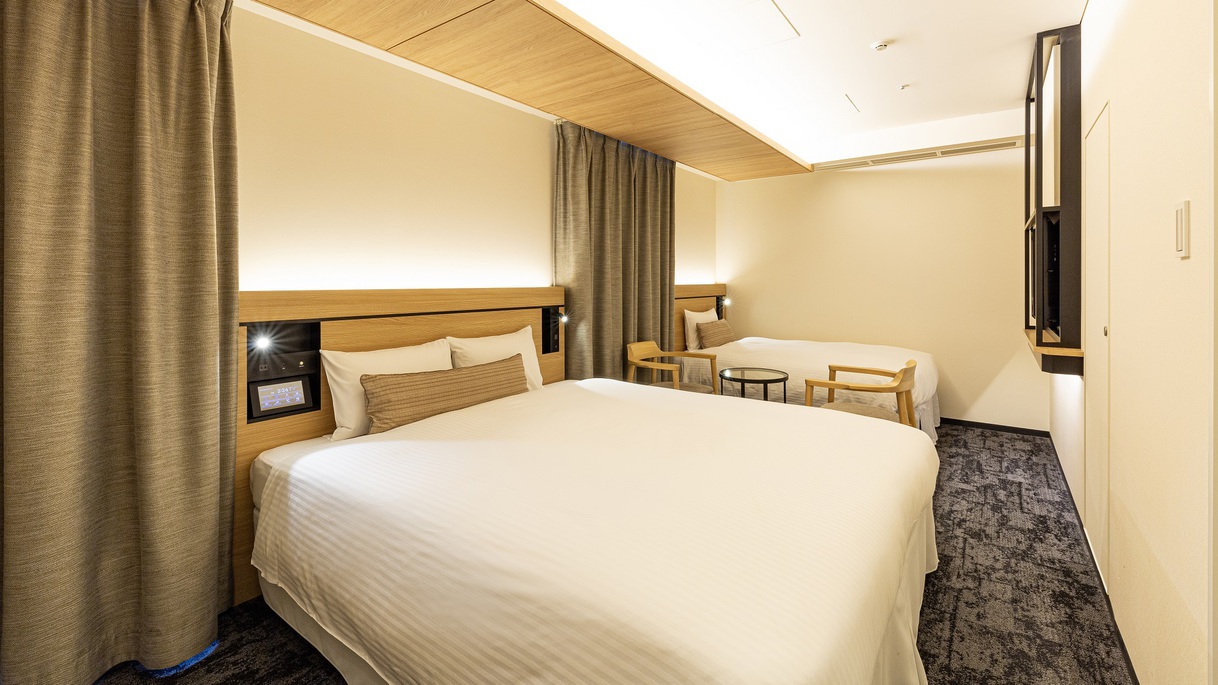 禁煙ファミリールーム[22㎡](ダブルベッド+エキストラベッド)