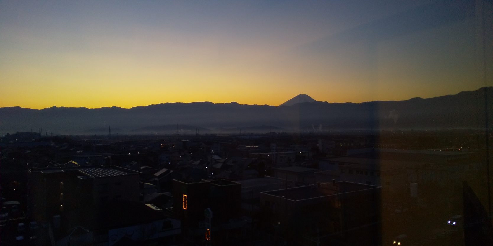 富士山（客室の窓より）