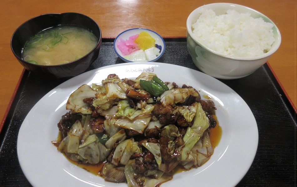 肉丼が有名だけど回鍋肉（ホイコーロー）定食がオススメ¥1000