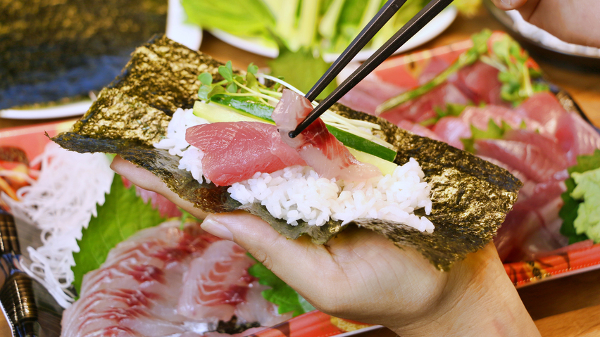 【手巻き寿司】食材をご用意しています、ご自身でお作りください (1)